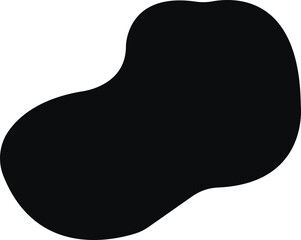 Blob shape organic icon in flat. isolated elements on transparent background
