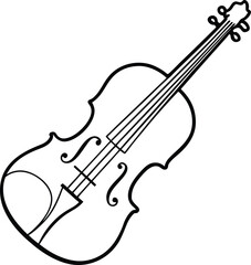 Obraz premium violin vector illustration