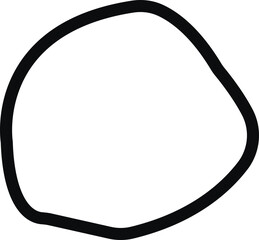 Blob shape organic icon in line. isolated elements on transparent background