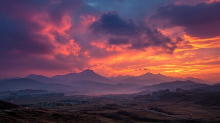 Rampart Sunset Silhouette