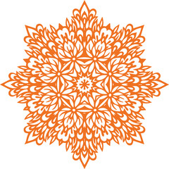 Beautiful flower art and mandala vector design