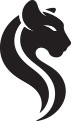 Panther Lines Logo Vector