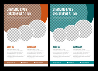 Charity flyer template , charity donation editable social media posts and Flyer, ads banner and volunteer social media post banner template