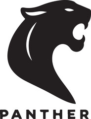 Panther Lines Logo Vector