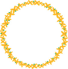 개나리 화관 프레임