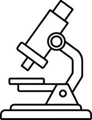 vector illustration of microscope