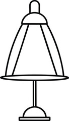 vector lamp isolated on white