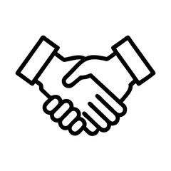 Handshake Icon Representing Partnership or Agreement Icon Design