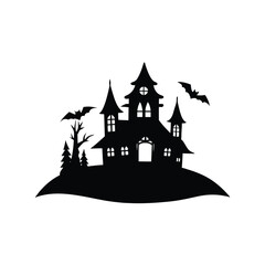 haunted house vector illustration
