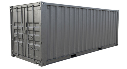 Isolated Shipping Container