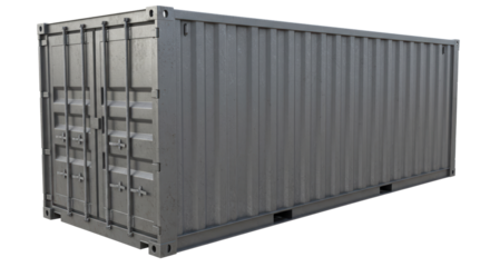 Isolated Shipping Container