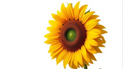 Fototapeta premium Luxury Sunflower Isolated on White | Botanical Photography Collection