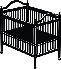 vector illustration of a wooden gate