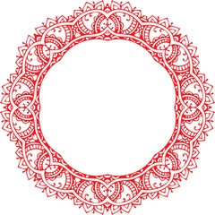 Beautiful flower art and mandala vector design