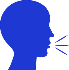 말하는 사람 실루엣