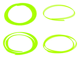 It's a circle drawn with a highlighter.