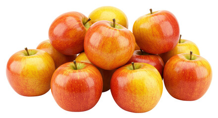 Isolated Pile of Apples, Fresh Harvest