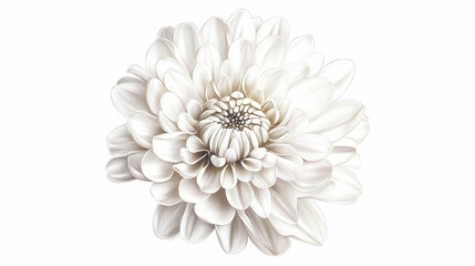 drawing chrysanthemum illustration