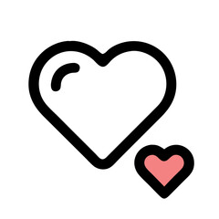 Heart Icon Representing Favorite or Like Icon Design
