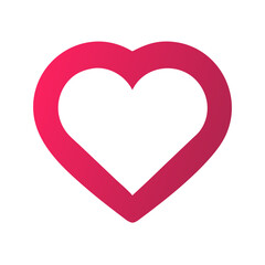 Heart Icon Representing Favorite or Like Icon Design