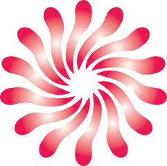 Radial Pattern Vector Wave Color