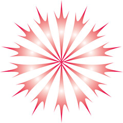 Obraz premium Radial Pattern Vector Sharp Color