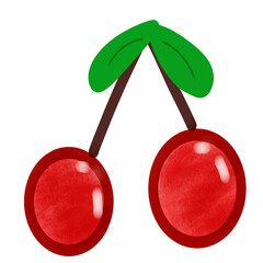 cherries vector illustration