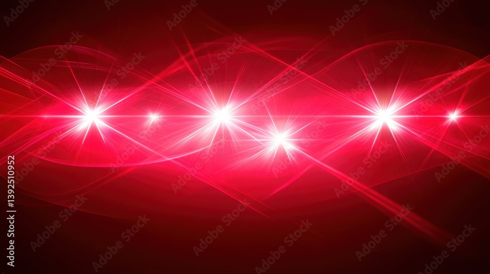 Wall mural a vibrant display of red light beams intertwined, creating a dynamic and energetic visual effect aga