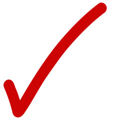 red check mark