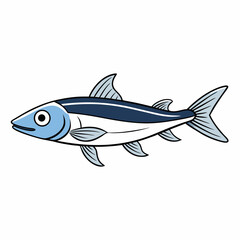 Milkfish Vector Black and White Drawing Illustration Design