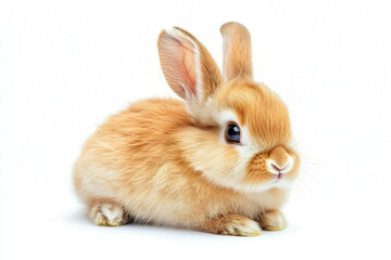 Obraz premium a small rabbit sitting on a white surface