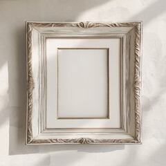 a picture frame in a not too shabby vintage style size 5x7, art frame mockup
