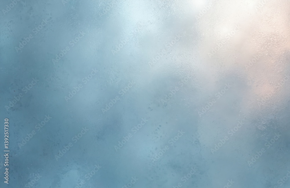 Aufkleber Abstract blue glass texture background with bright light reflection, shiny rough surface. Gradient pastel colors give soft, glossy metallic vibes. Ideal for graphic design, web, social media content.