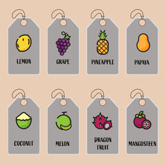 Fruit Tags Label
