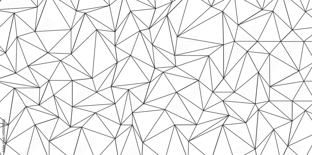 Leinwandbilder Abstract low poly geometric triangle grid background. Mockup isolated on white background. Retro of geometric shapes. Stock vector technology graphic web design wallpaper template, vector illustration
