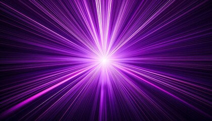 shining purple light rays animation on dark background