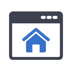 Obraz premium Home Icon Representing Main Page or Dashboard Icon Design
