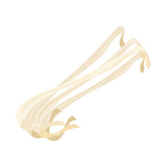 干瓢。フラットなベクターイラスト。
Kanpyo (dried bottle gourd) . Flat vector illustration.