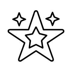 Star vector icon, star shape, star outline, star graphic, star symbol, star design vector icon