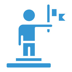 achievement and leadership  icon