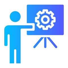 Obraz premium mentoring business tranning icon