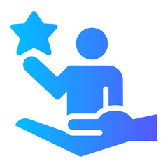 personal achievement support icon
