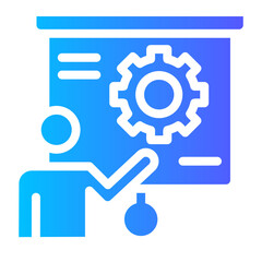 Obraz premium technical prestentation icon