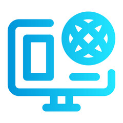 icon website with style gradient