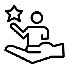 personal achievement support icon