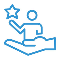 personal achievement support icon