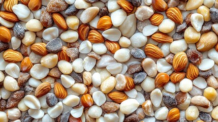 Assorted Nuts Close-up, Healthy Snack, Food Texture Background, Dietary