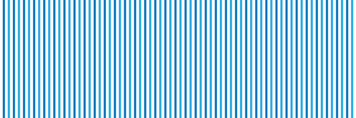 Obraz premium Pastel blue stripes pattern. Blue striped background with varying shades of blue stripes. Blue and white striped texture for fabrics, textile, interior, package, marine design. Vector illustration