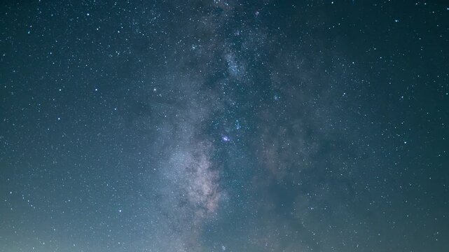 June Bootid Meteor Shower and Milky Way Galaxy 50mm Southwest Sky Above Canyon Time Lapse