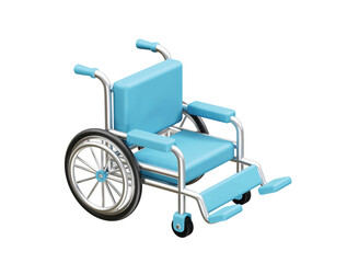 Wheelchair for Medical icon illustration 3d render.
